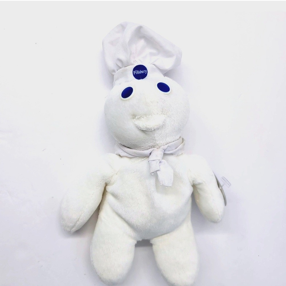 Pillsbury Doughboy Plush Poppin Fresh Advertising Mascot Toy White 1997